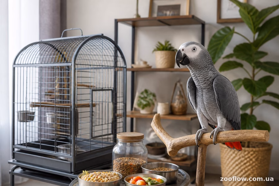 Скільки коштує клітка для папуги